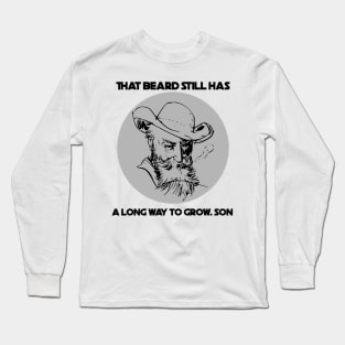 Old Man Beard Funny Long Sleeve T-Shirt